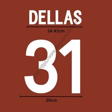 2002 AS Roma Home Name Set –