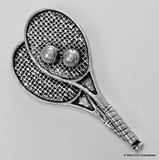 Tennis Racket & Ball Pewter