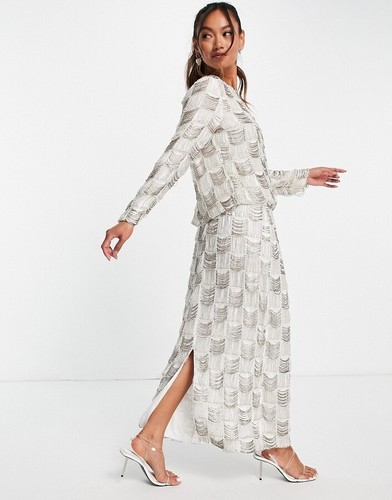 Asos heavily embellished pearl - heavily,