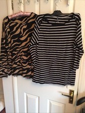 2 x BLACK TOPS - Size XL -
