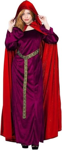 Ladies deluxe garnet red cloak - deluxe,