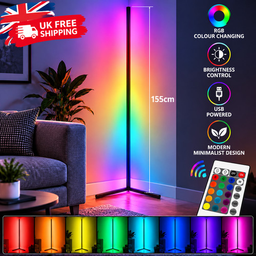 Led corner floor lamp - led,