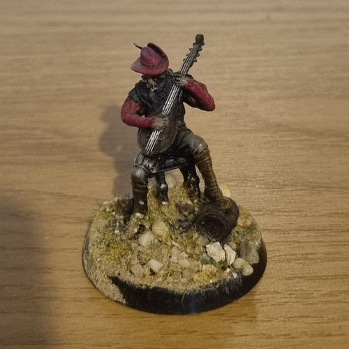 Painted seated miniature dnd - seated,