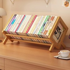 Wooden desktop bookshelf - wooden,