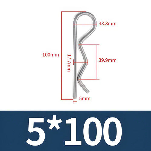 Clips retaining pins - pins, split