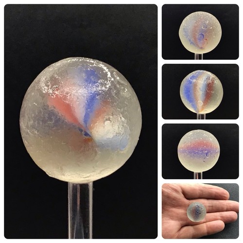 Large sea glass shooter - 1”,