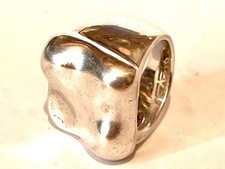 DESIGNER CHUNKY 23G STERLING SILVER FOLLI FOLLIE RING BAND SIZE M 1/2 JEWELERY
