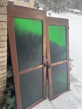 Pair Antique Wood Window with