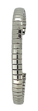 Classic 8mm Polished Silver Stainless Steel Expanding Watch Strap Bracelet