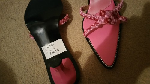 Brand new pink beaded - pink, pointy