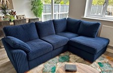 Jumbo cord fabric navy - fabric, lh