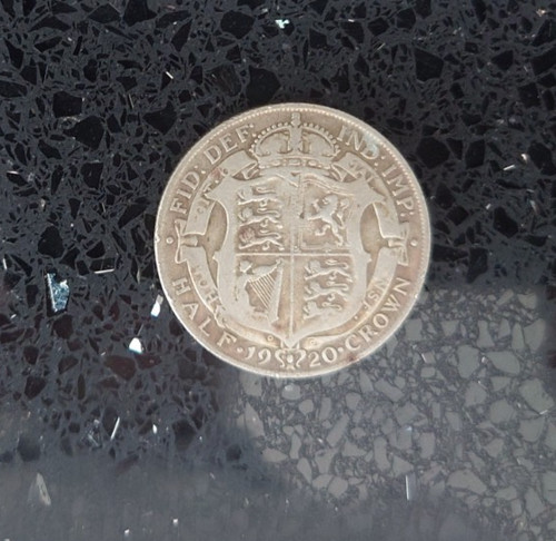 1920 half crown george - george, v
