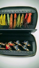 leather fly fishing wallet