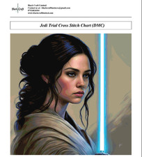 Jedi trial cross stitch chart - cross,