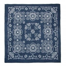 XL Bandana Scarf Blue White