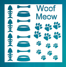 Cat & Dog Mixed Media Stencil