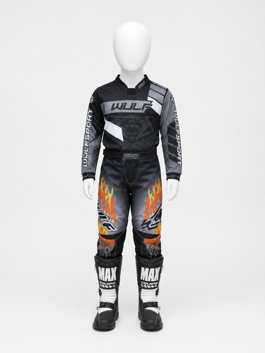 Kids grey motocross motorbike