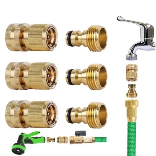 Brass garden hose - hose, quick