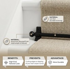 Carpet Stair Rods (Pack of 13)