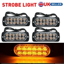 4x 12LED Amber Strobe Recovery