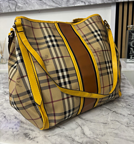 Burberry check canvas shoulder - burberry,