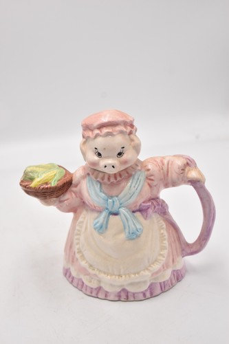 Vintage novelty mrs pig teapot - novelty,