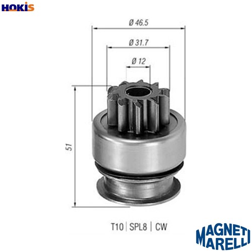 Pinion starter 940113020177 - starter,