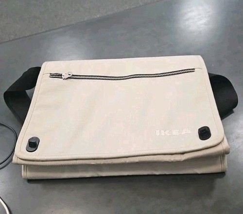 Ikea beige nylon messenger - ,