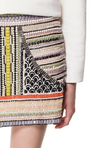 Rare zara multicolor sequinned - rare,