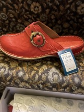 Pavers Red Leather Open Back