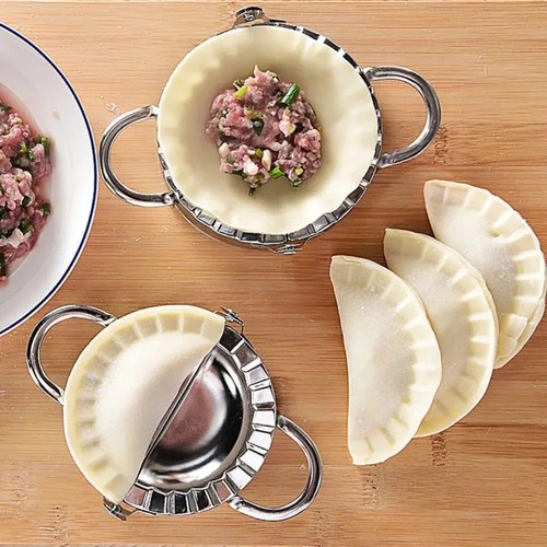 Stainless steel dumpling maker - stainless,