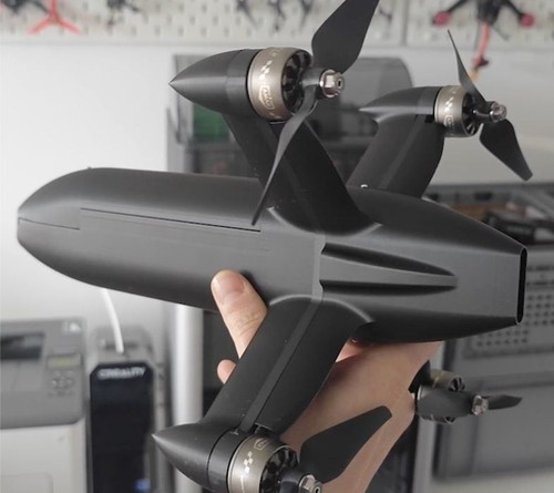400km printed fpv drone - printed,