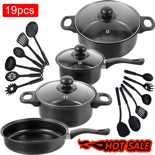 19pcs cookware set - 19pcs, pan