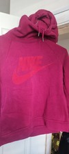 Nike Women's Pink Pullover Jumper Size S Long Sleeve Round Neckline Cotton
