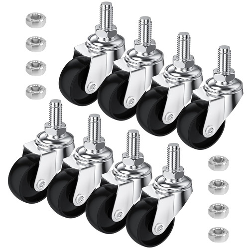 Swivel stem castors - stem, m8