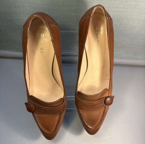 Hobbs brown leather toe - brown, kitten