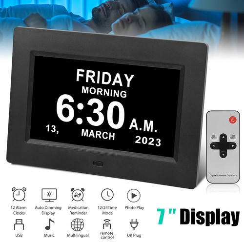 Digital day calendar clock for - digital,