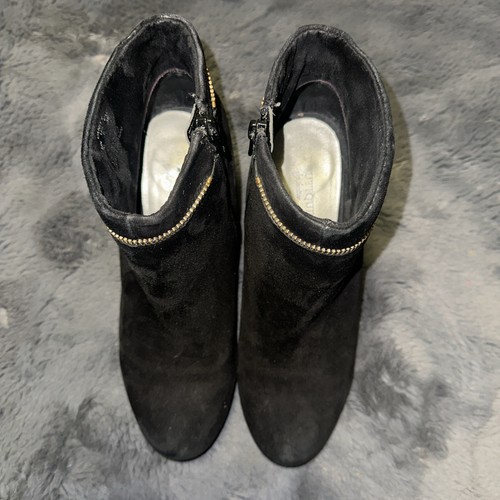 Hotter vanity black suede - vanity,