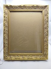 Vintage Wood Ornate Gold Gilded Picture Frame Wall Hanging Or Standing Display