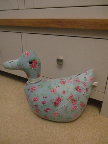 Floral duck door stop - floral,