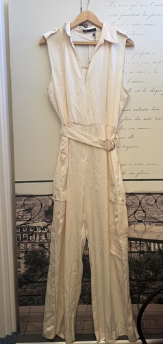 Zara cream satin wide - cream,