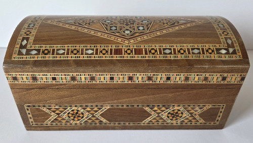 Damascus marquetry box - marquetry,
