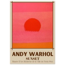 Andy Warhol Sunset Pop Framed