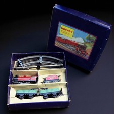 HORNBY O GAUGE 1950s Vintage Clockwork SMALL GOODS TRAIN SET