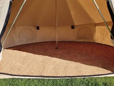 4m, 5m, 6m, 7m Bell Tent Coir Matting Flooring For Camping Glamping Carpet Rug