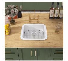 NTQ 19in White Fireclay Single