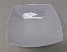 Pausa White Dinnerware - Large 22cm Square Dinner/Pasta Bowl 22cm Diameter