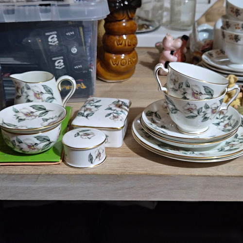 Crown staffordshire bone - bone, china