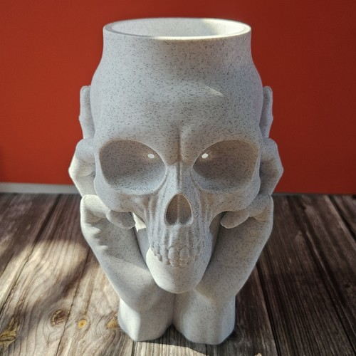 Printed skull candle or - printed,