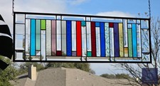 Rectangular stained glass